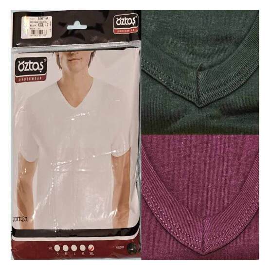 زیرپوش یقه هفت اوزتاش رنگ قرمز کد 1061